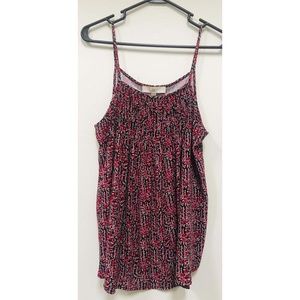 Shirt Floral Print Spaghetti Straps